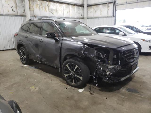 5TDLZRBH4MS127413 - 2021 TOYOTA HIGHLANDER XSE GRAY photo 4