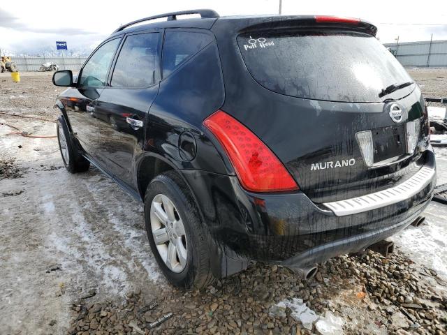 JN8AZ08W47W600924 - 2007 NISSAN MURANO SL BLACK photo 2