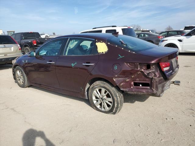 5XXGT4L36JG183780 - 2018 KIA OPTIMA LX BURGUNDY photo 2