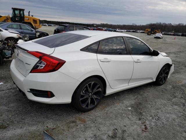 2HGFC2F8XLH525644 - 2020 HONDA CIVIC SPORT WHITE photo 3