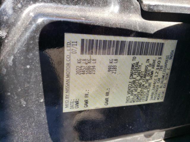 1N4BL2AP4CC123803 - 2012 NISSAN ALTIMA SR BLACK photo 12