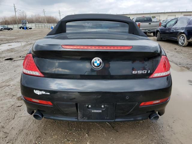 WBAEB5C5XAC225575 - 2010 BMW 650 I BLACK photo 6