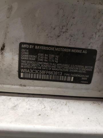 WBA3C3C58FP663813 - 2015 BMW 320 I XDRIVE WHITE photo 13