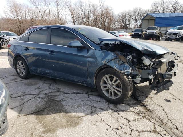 5NPE24AF0HH489086 - 2017 HYUNDAI SONATA SE BLUE photo 4