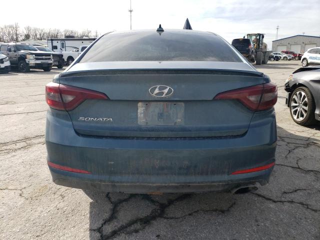 5NPE24AF0HH489086 - 2017 HYUNDAI SONATA SE BLUE photo 6