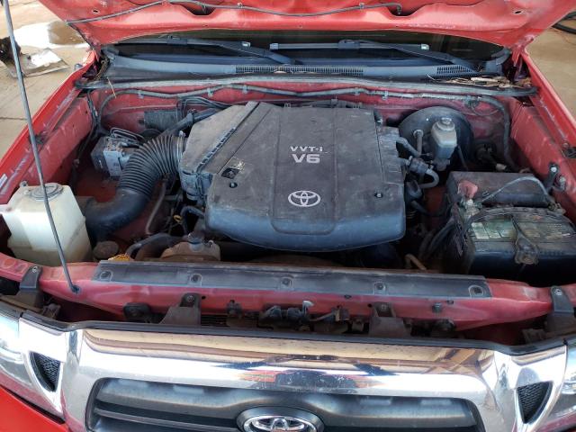5TEJU62N37Z328320 - 2007 TOYOTA TACOMA DOUBLE CAB PRERUNNER RED photo 11