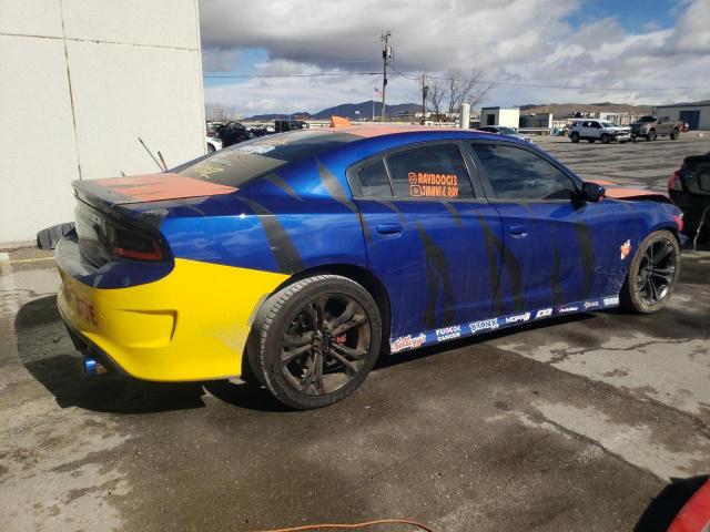 2C3CDXHG6KH676628 - 2019 DODGE CHARGER GT BLUE photo 3