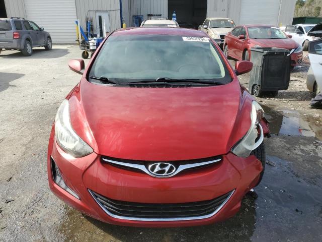 5NPDH4AEXFH650364 - 2015 HYUNDAI ELANTRA SE RED photo 5