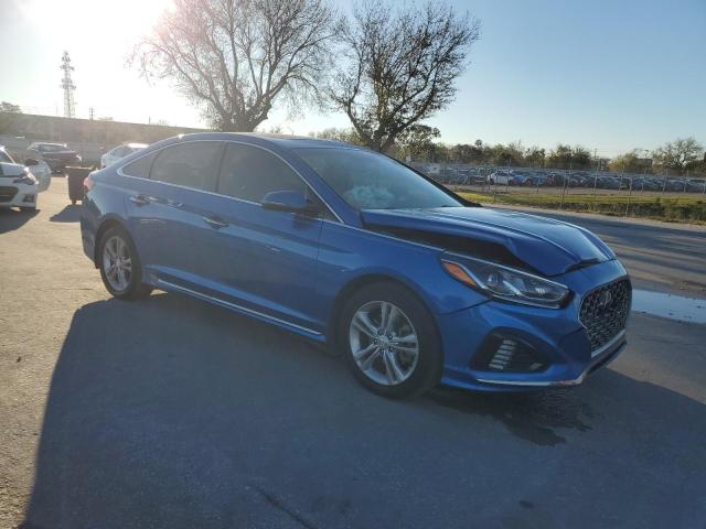 5NPE34AF5JH691960 - 2018 HYUNDAI SONATA SPORT BLUE photo 4