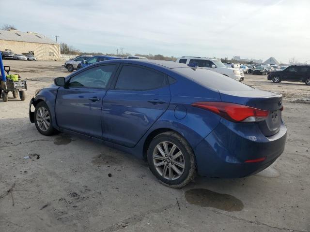 5NPDH4AE3GH760108 - 2016 HYUNDAI ELANTRA SE BLUE photo 2