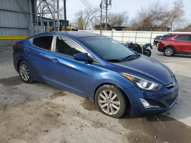 5NPDH4AE3GH760108 - 2016 HYUNDAI ELANTRA SE BLUE photo 4