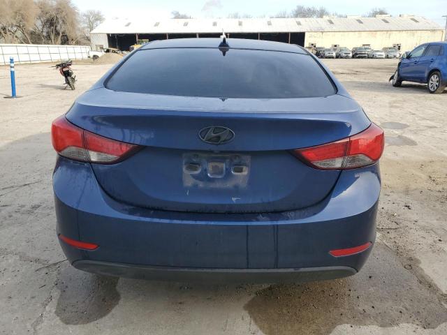 5NPDH4AE3GH760108 - 2016 HYUNDAI ELANTRA SE BLUE photo 6