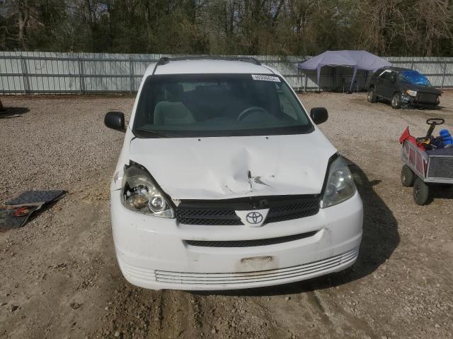 5TDZA23CX4S181021 - 2004 TOYOTA SIENNA CE WHITE photo 5