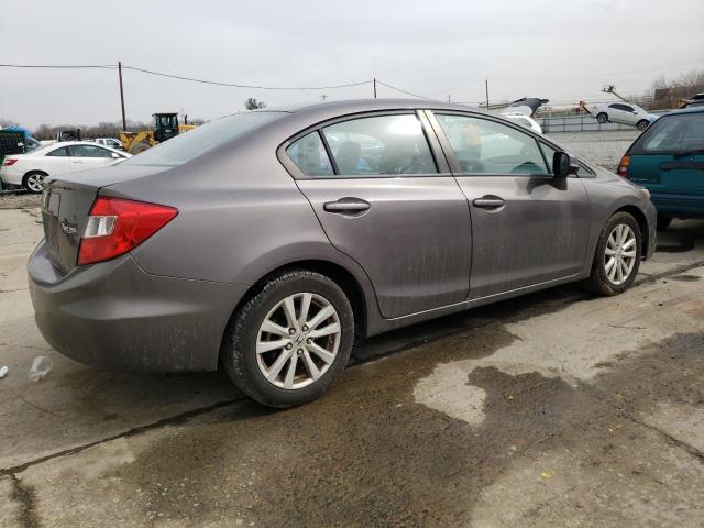 19XFB2F87CE351545 - 2012 HONDA CIVIC EX GRAY photo 3