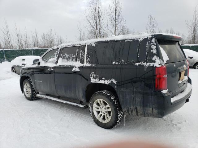 1GNSKHKC6GR272851 - 2016 CHEVROLET SUBURBAN K1500 LT BLACK photo 2