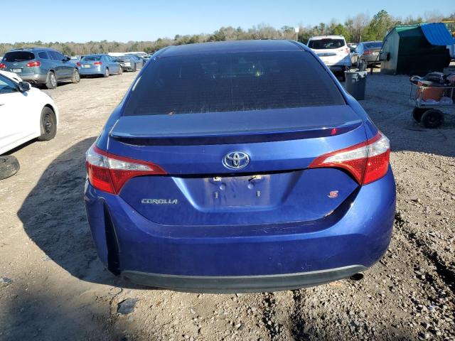 5YFBURHEXGP426604 - 2016 TOYOTA COROLLA L BLUE photo 6