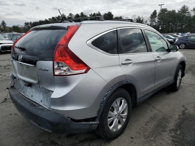 JHLRM4H75CC002661 - 2012 HONDA CR-V EXL SILVER photo 3