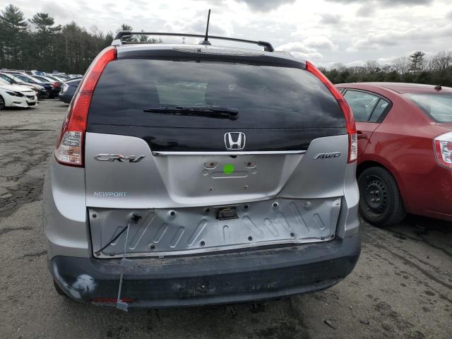 JHLRM4H75CC002661 - 2012 HONDA CR-V EXL SILVER photo 6