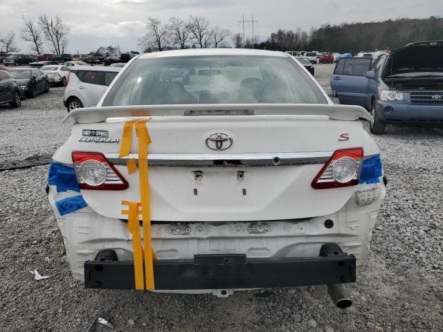 5YFBU4EE1CP007994 - 2012 TOYOTA COROLLA BASE WHITE photo 6