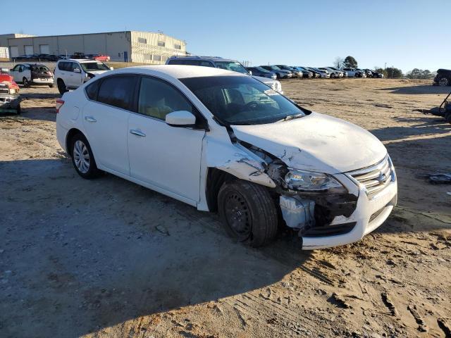 3N1AB7APXFY295421 - 2015 NISSAN SENTRA S WHITE photo 4