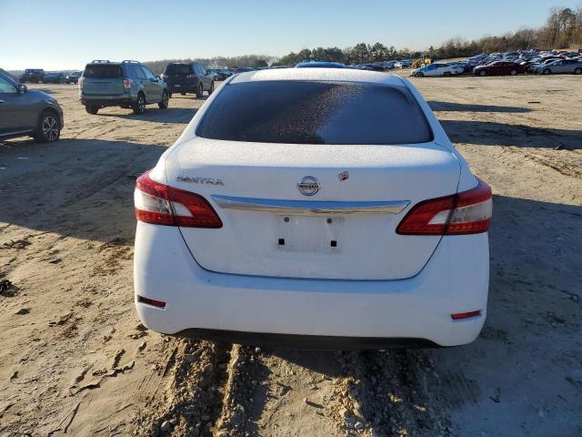 3N1AB7APXFY295421 - 2015 NISSAN SENTRA S WHITE photo 6