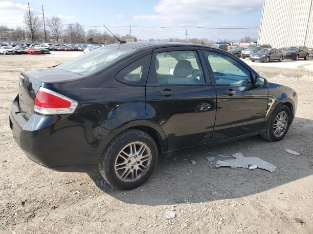 1FAHP35N18W143624 - 2008 FORD FOCUS SE BLACK photo 3