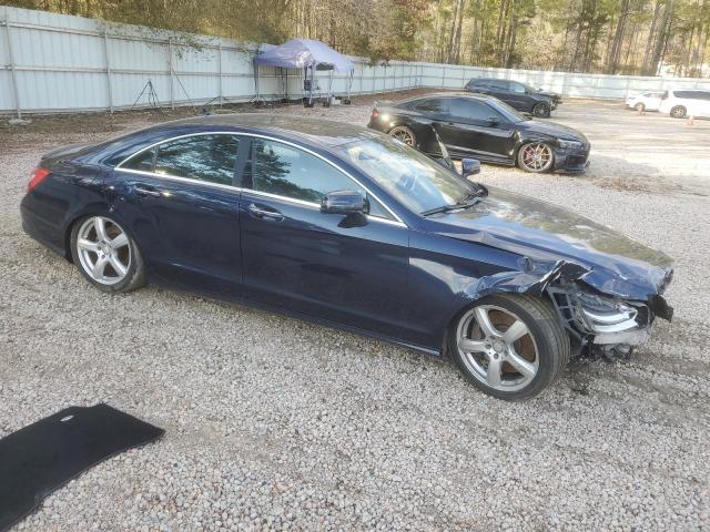 WDDLJ9BB3EA097778 - 2014 MERCEDES-BENZ CLS 550 4MATIC BLUE photo 4