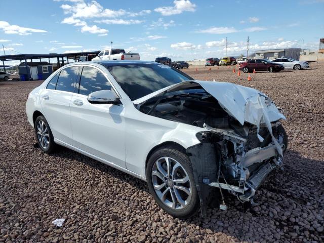 55SWF4JB1FU047451 - 2015 MERCEDES-BENZ C 300 WHITE photo 4