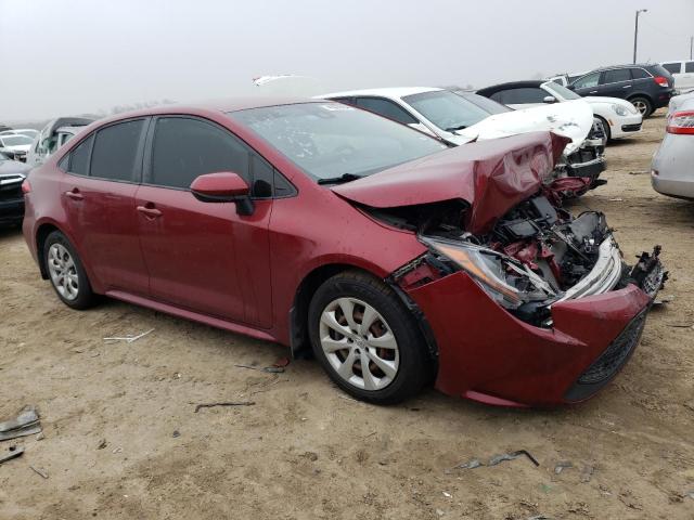 JTDEPMAE1NJ203385 - 2022 TOYOTA COROLLA LE RED photo 4