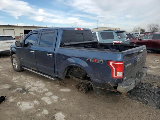 1FTEW1EP1FFA55403 - 2015 FORD F150 SUPERCREW BLUE photo 2