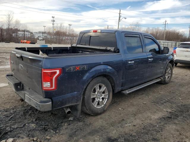 1FTEW1EP1FFA55403 - 2015 FORD F150 SUPERCREW BLUE photo 3