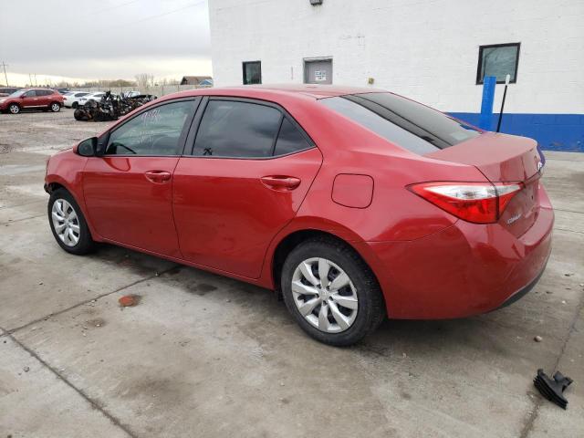 5YFBURHE0FP318099 - 2015 TOYOTA COROLLA L RED photo 2