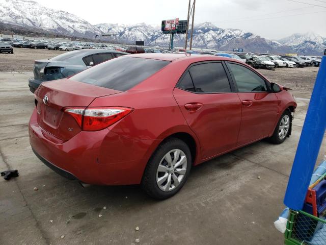 5YFBURHE0FP318099 - 2015 TOYOTA COROLLA L RED photo 3