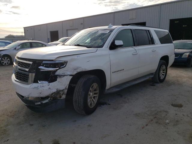 1GNSCJKC5FR530442 - 2015 CHEVROLET SUBURBAN C1500 LT WHITE photo 1