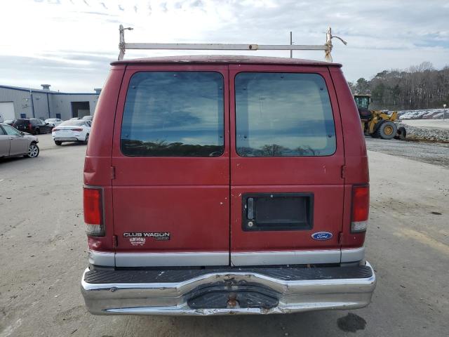 1FMEE11L2VHB02796 - 1997 FORD ECONOLINE E150 RED photo 6