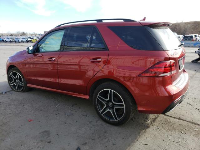 4JGDA5GB8KB204695 - 2019 MERCEDES-BENZ GLE 400 4MATIC RED photo 2