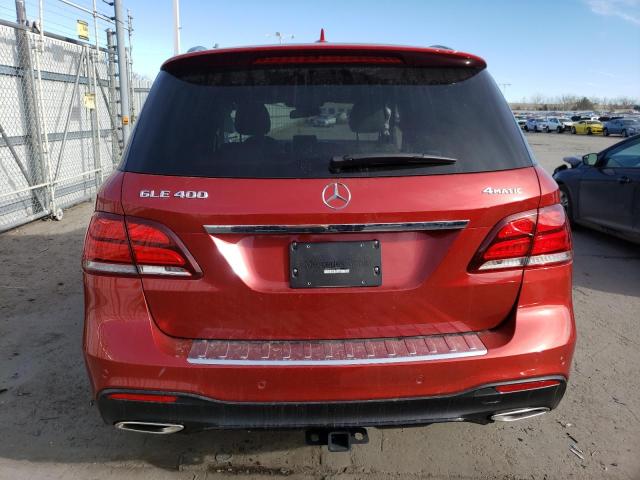 4JGDA5GB8KB204695 - 2019 MERCEDES-BENZ GLE 400 4MATIC RED photo 6