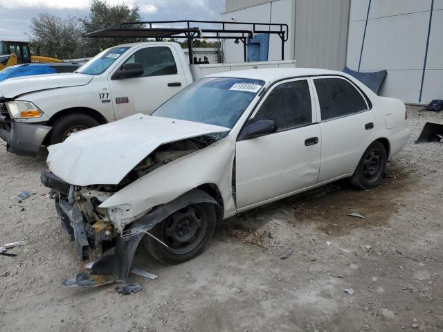 1NXBR12E3YZ302377 - 2000 TOYOTA COROLLA VE WHITE photo 1