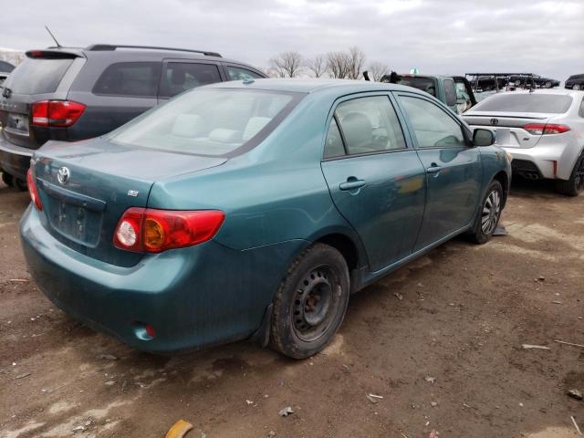 1NXBU4EE6AZ252527 - 2010 TOYOTA COROLLA BASE GREEN photo 3
