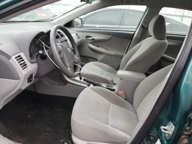 1NXBU4EE6AZ252527 - 2010 TOYOTA COROLLA BASE GREEN photo 7