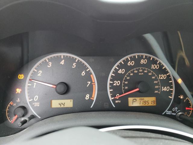 1NXBU4EE6AZ252527 - 2010 TOYOTA COROLLA BASE GREEN photo 9