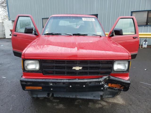 1GNCT18Z5K0188389 - 1989 CHEVROLET BLAZER S10 RED photo 5