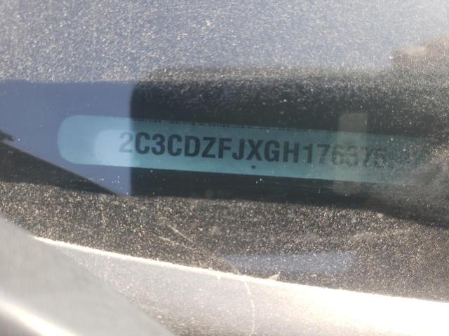 2C3CDZFJXGH176375 - 2016 DODGE CHALLENGER R/T SCAT PACK BLACK photo 12