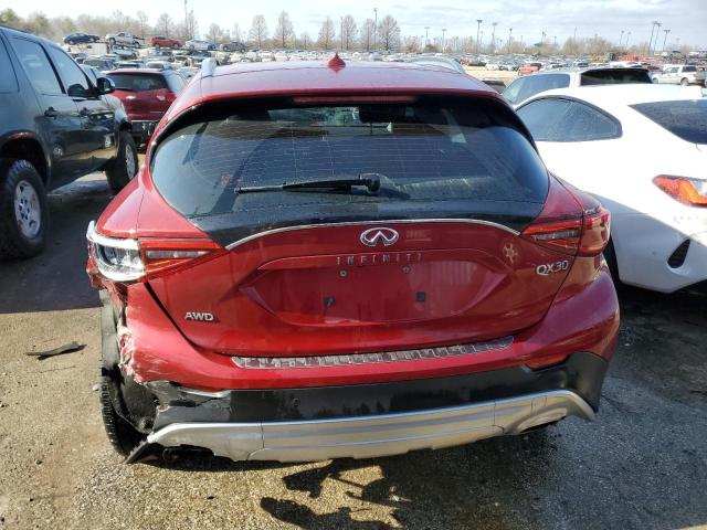 SJKCH5CRXHA022779 - 2017 INFINITI QX30 BASE RED photo 6