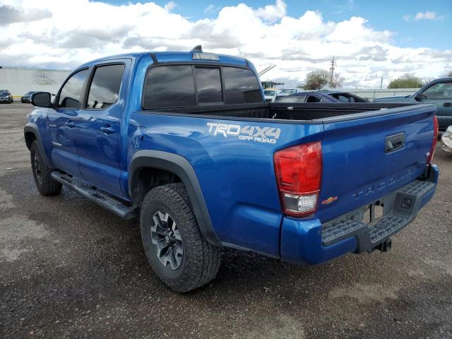 3TMCZ5AN4GM021936 - 2016 TOYOTA TACOMA DOUBLE CAB BLUE photo 2