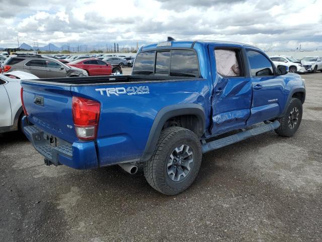 3TMCZ5AN4GM021936 - 2016 TOYOTA TACOMA DOUBLE CAB BLUE photo 3