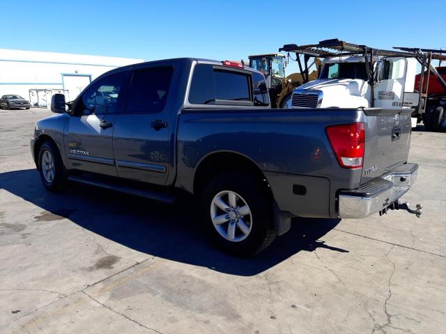 1N6AA0ED1EN500740 - 2014 NISSAN TITAN S GRAY photo 2