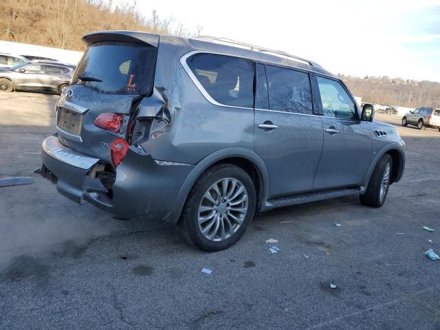 JN8AZ2NC5F9370572 - 2015 INFINITI QX80 GRAY photo 3