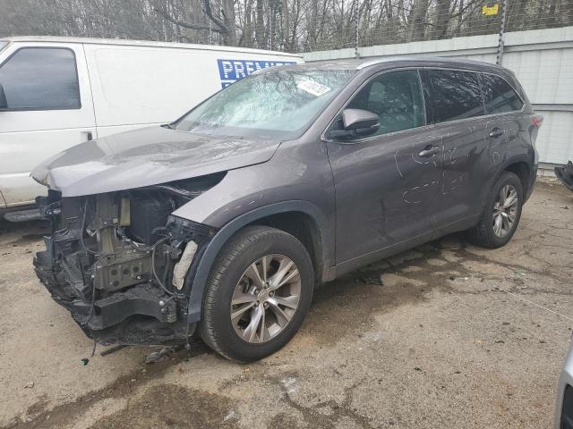 5TDKKRFH8FS109171 - 2015 TOYOTA HIGHLANDER XLE 灰色 照片 1