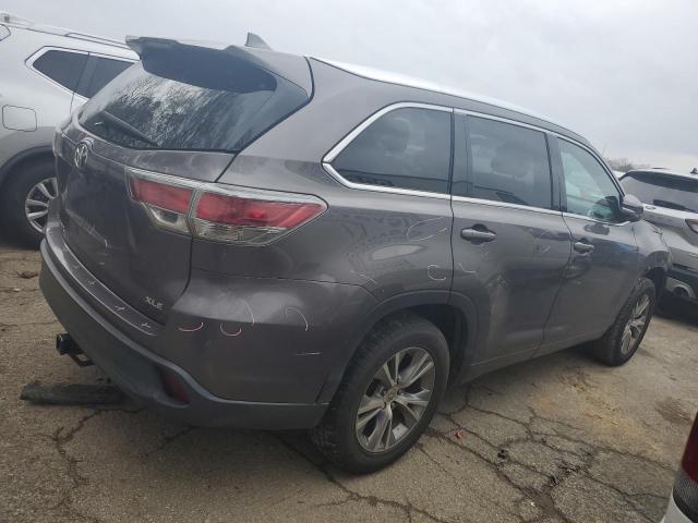 5TDKKRFH8FS109171 - 2015 TOYOTA HIGHLANDER XLE 灰色 照片 3